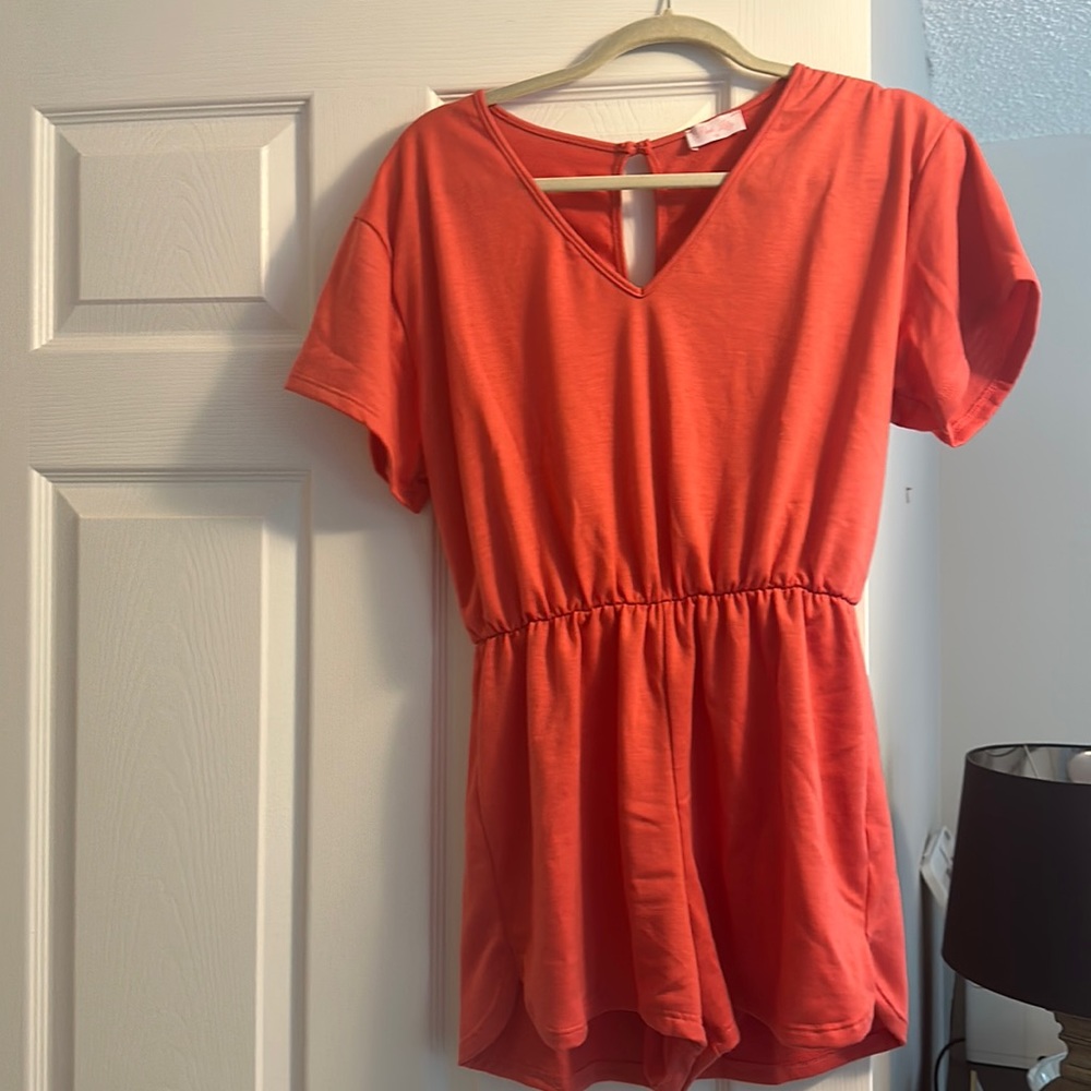 Comfy Coral Romper